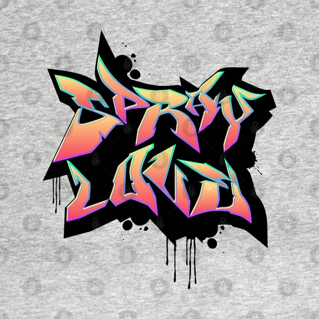 Spray Love Graffiti Design Art by ASHER